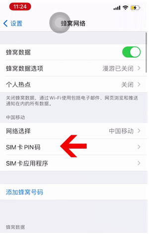 海原苹果14维修网分享如何给iPhone14的SIM卡设置密码 